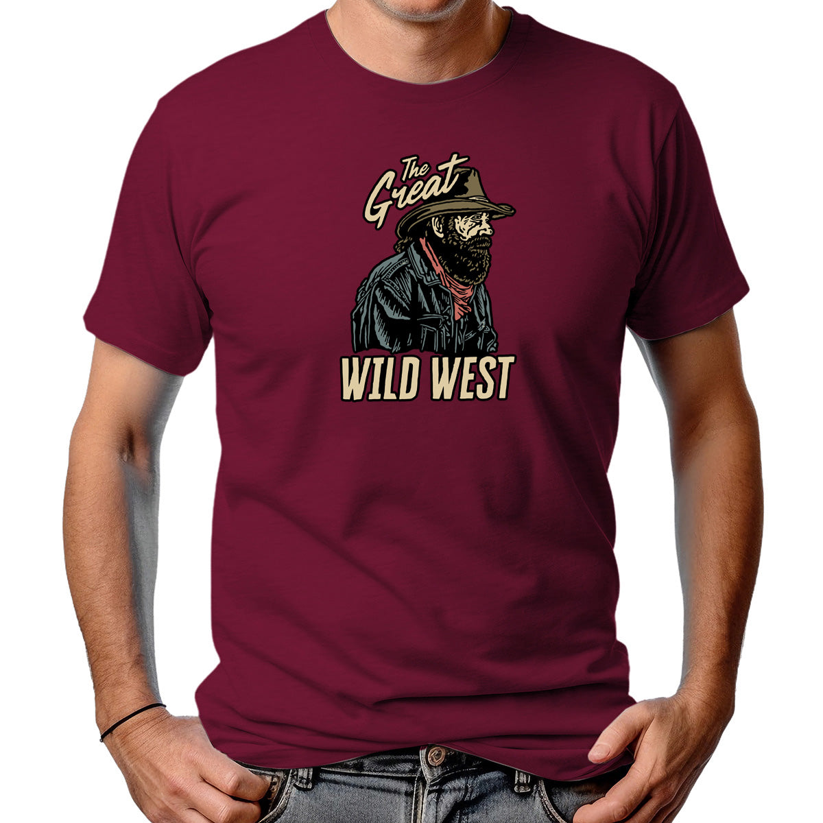 CAMISETA MASCULINA THE GREAT WILD WEST