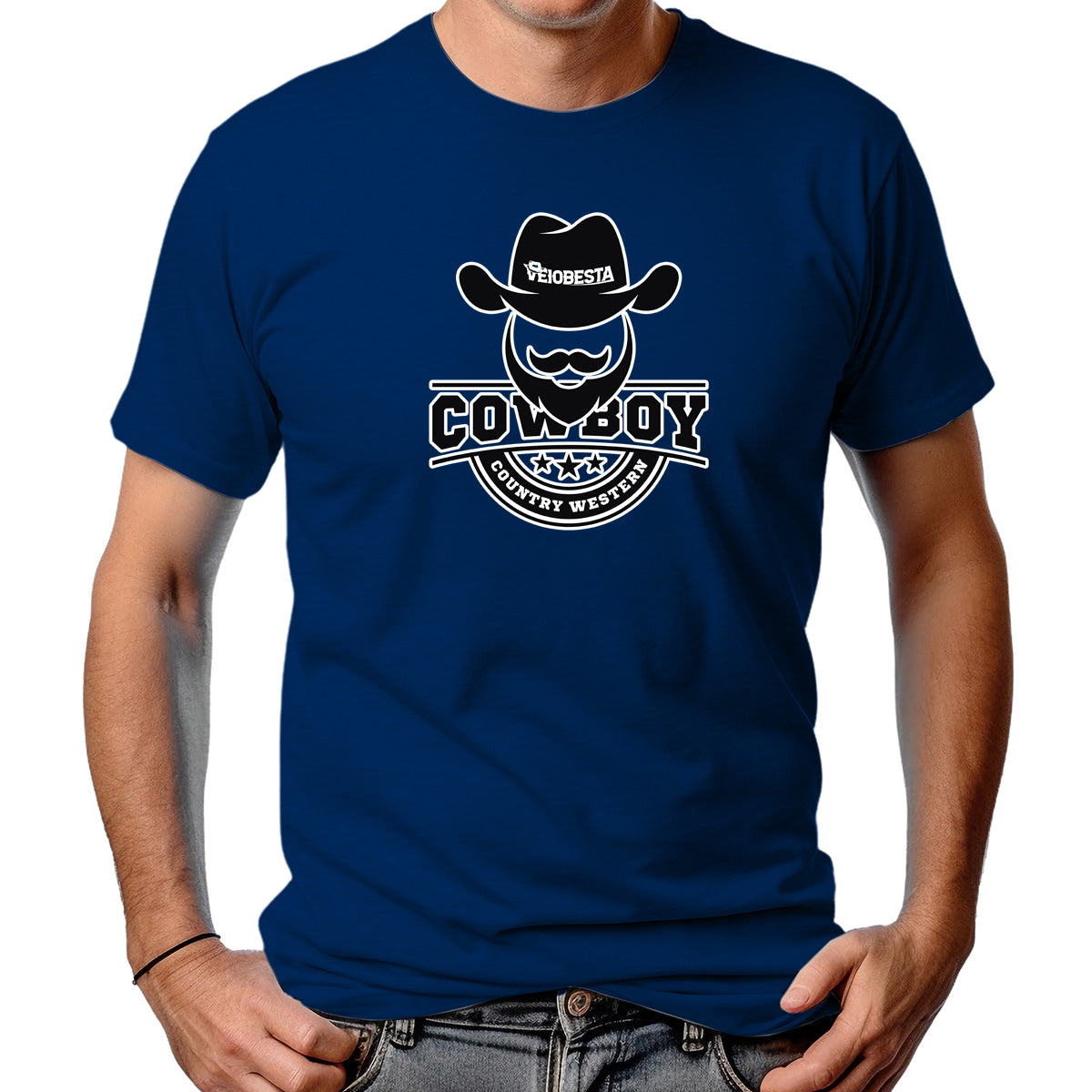 CAMISETA MASCULINA COWBOY COUNTRY WESTERN