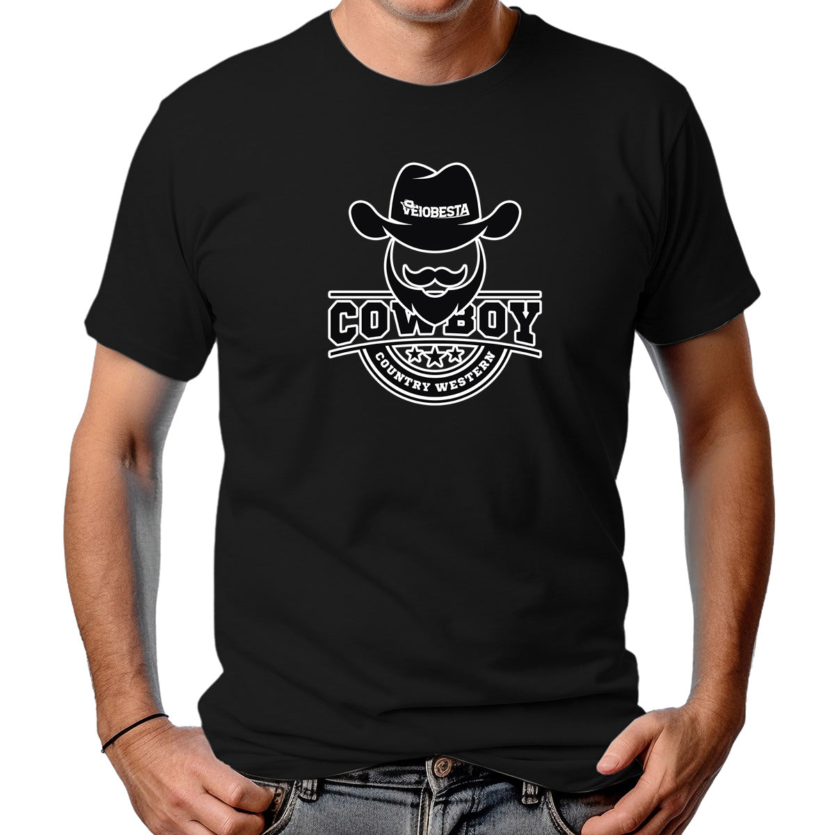 CAMISETA MASCULINA COWBOY COUNTRY WESTERN