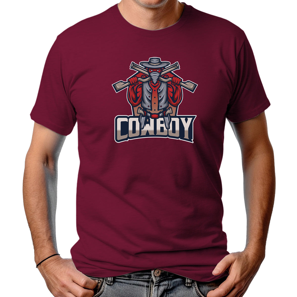 CAMISETA MASCULINA RED COWBOY