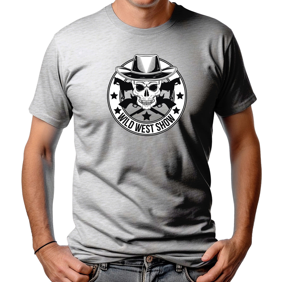 CAMISETA MASCULINA WILD WEST SHOW