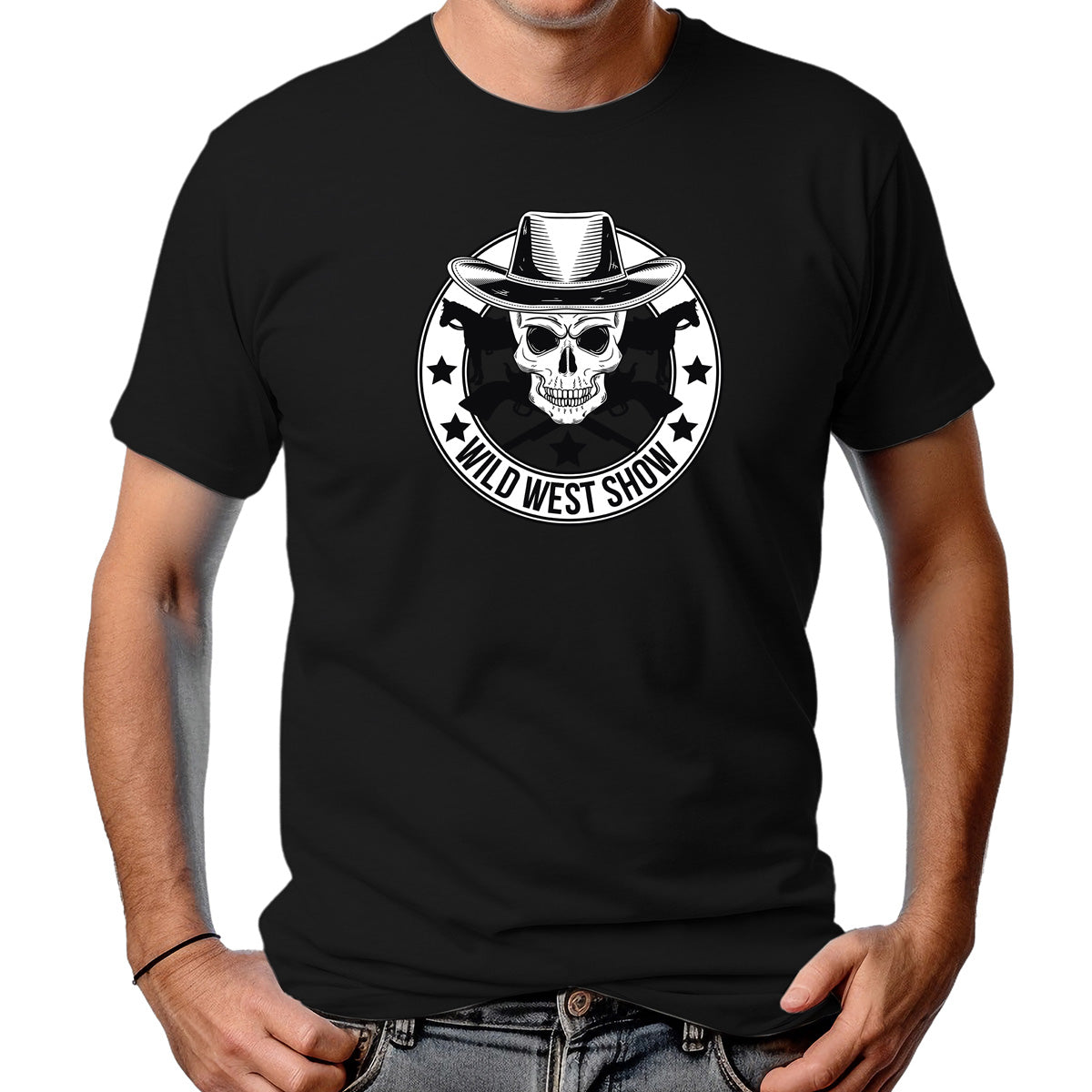 CAMISETA MASCULINA WILD WEST SHOW