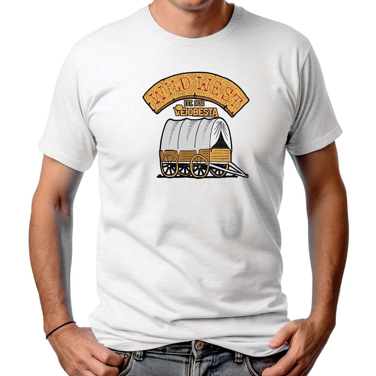 CAMISETA MASCULINA WILD WEST EST 1832
