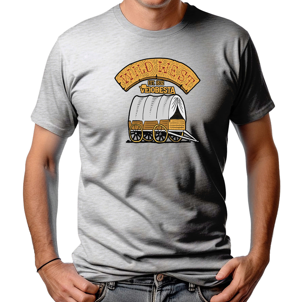 CAMISETA MASCULINA WILD WEST EST 1832