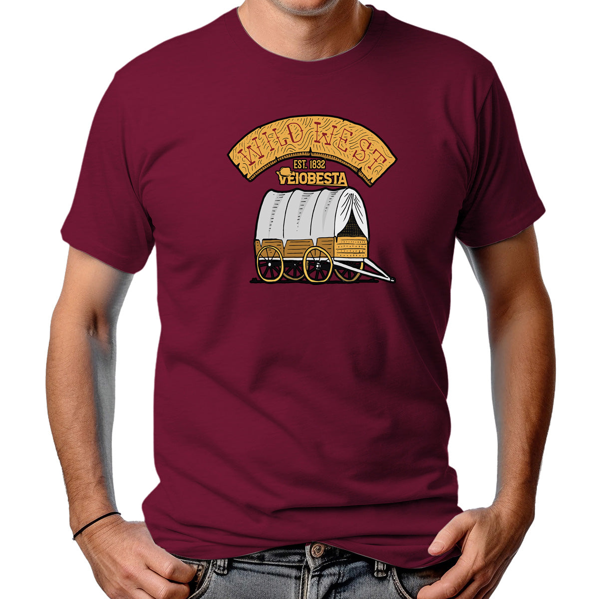 CAMISETA MASCULINA WILD WEST EST 1832