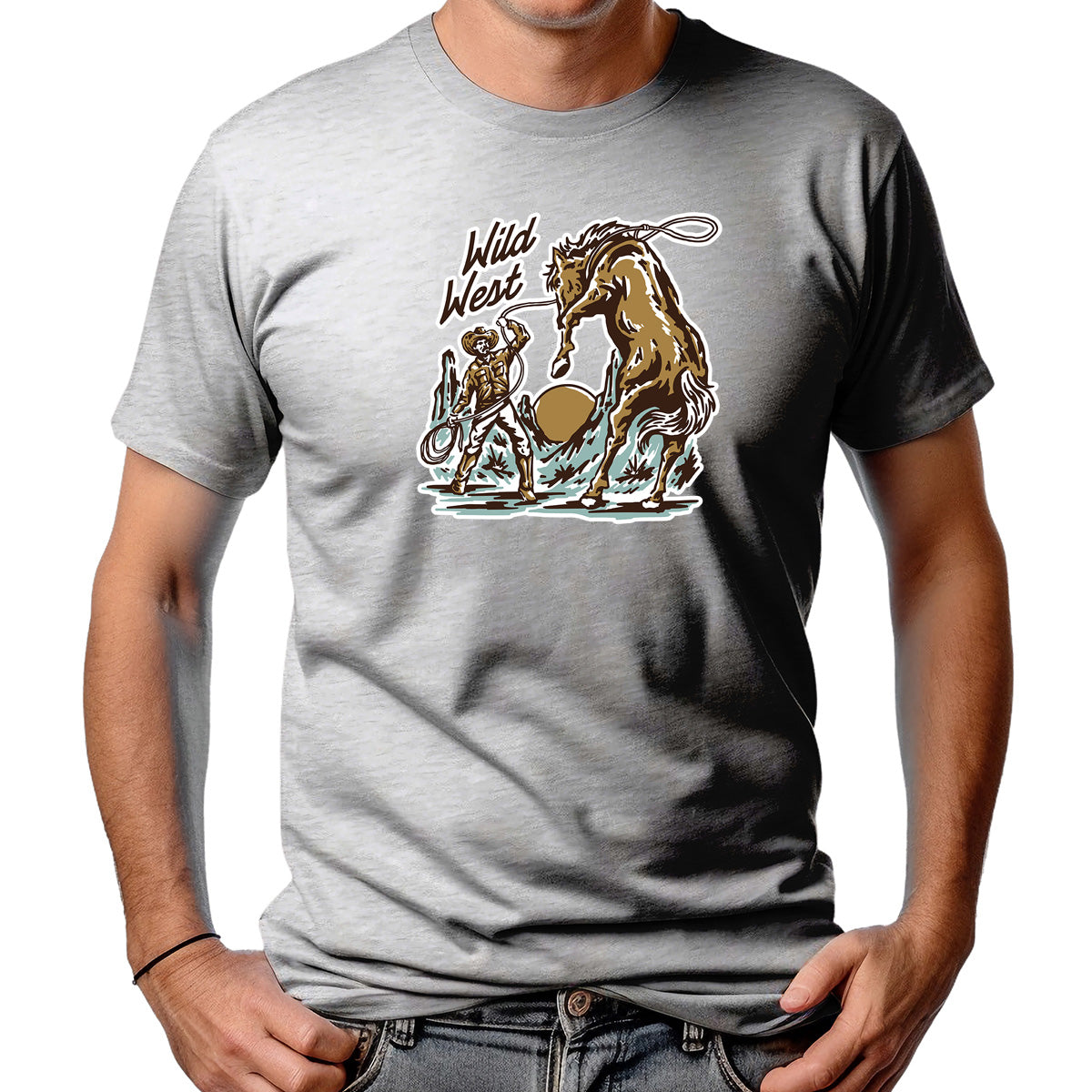CAMISETA MASCULINA WILDWEST RODEO LACE