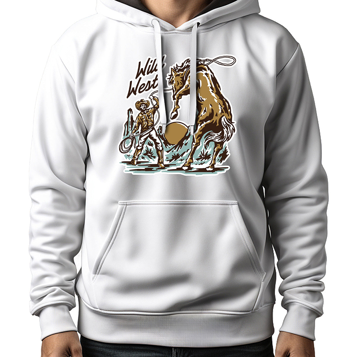 MOLETOM MASCULINO WILDWEST RODEO LACE