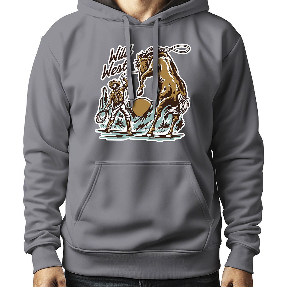 MOLETOM MASCULINO WILDWEST RODEO LACE