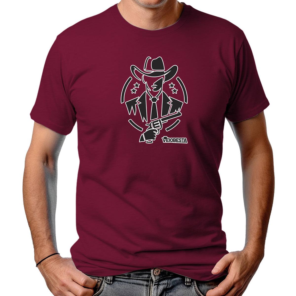 CAMISETA MASCULINA SINGLE GUNNER COWBOY