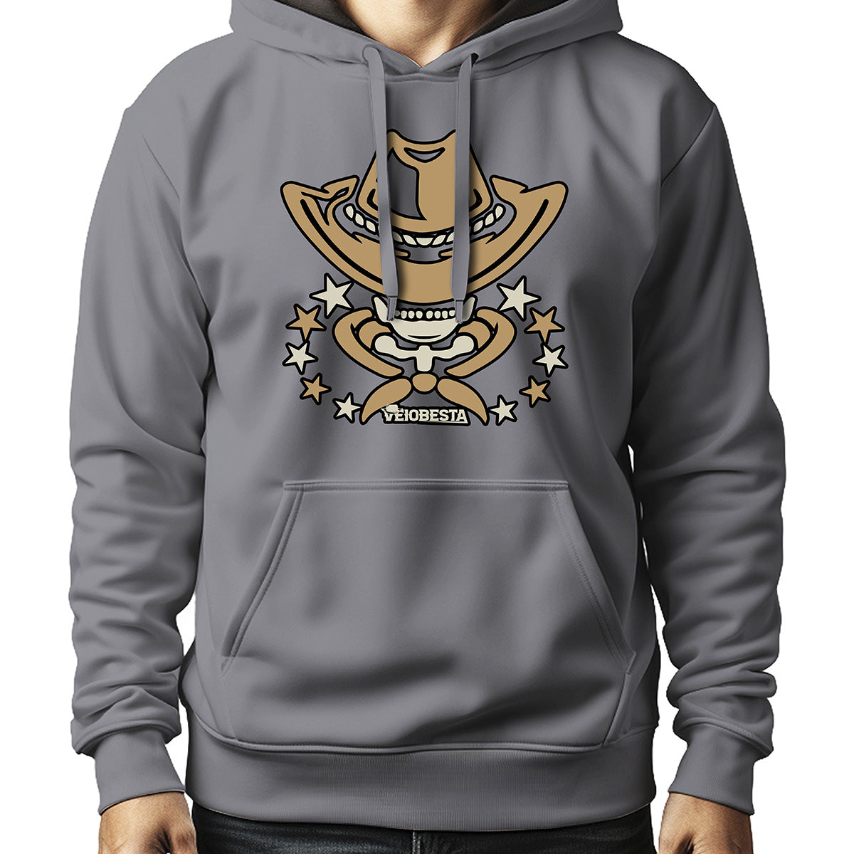 MOLETOM MASCULINO SHERIFF SKULL HAT
