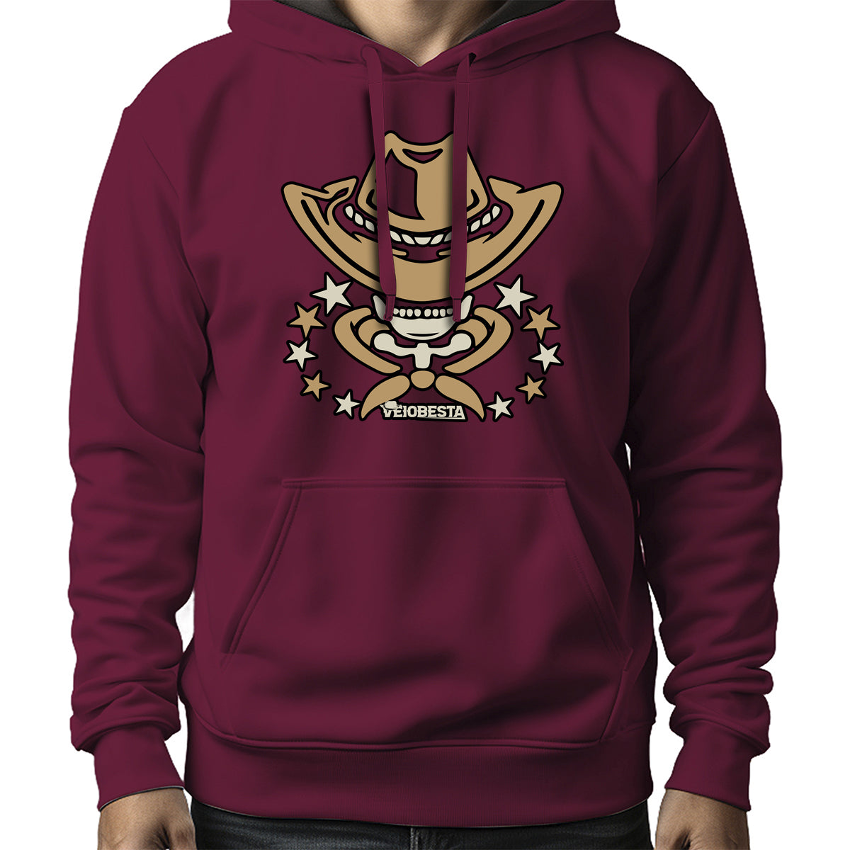 MOLETOM MASCULINO SHERIFF SKULL HAT