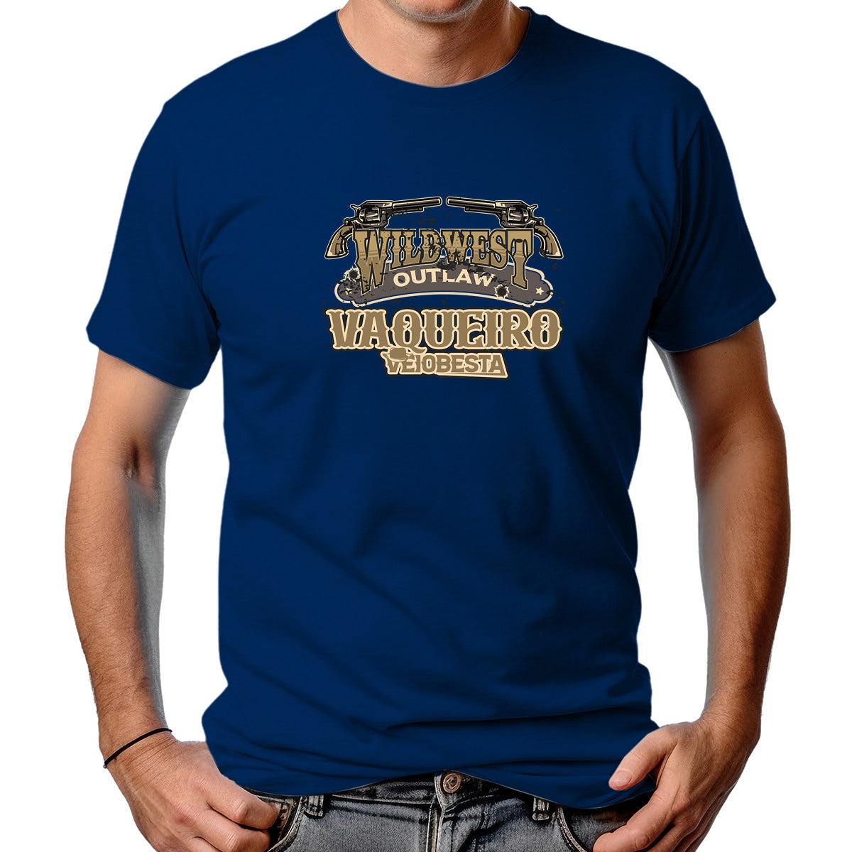 CAMISETA MASCULINA VAQUEIRO FORA DA LEI