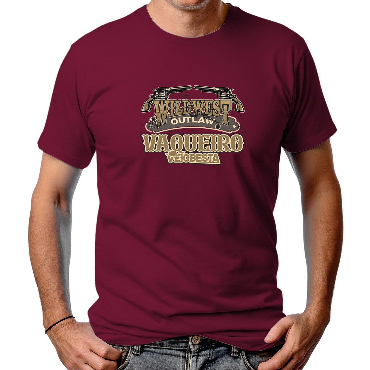 CAMISETA MASCULINA VAQUEIRO FORA DA LEI