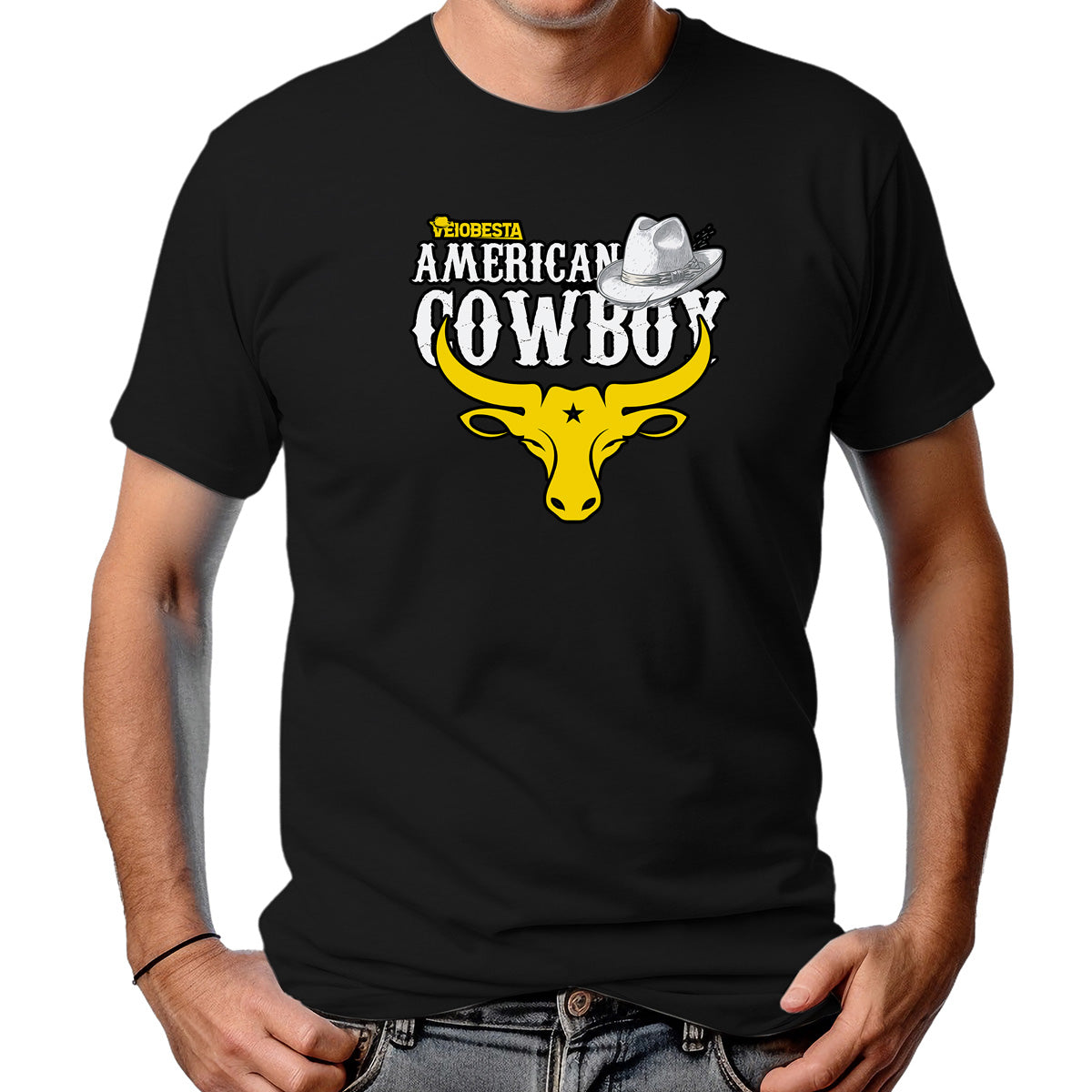 CAMISETA MASCULINA COWBOY AMERICANO