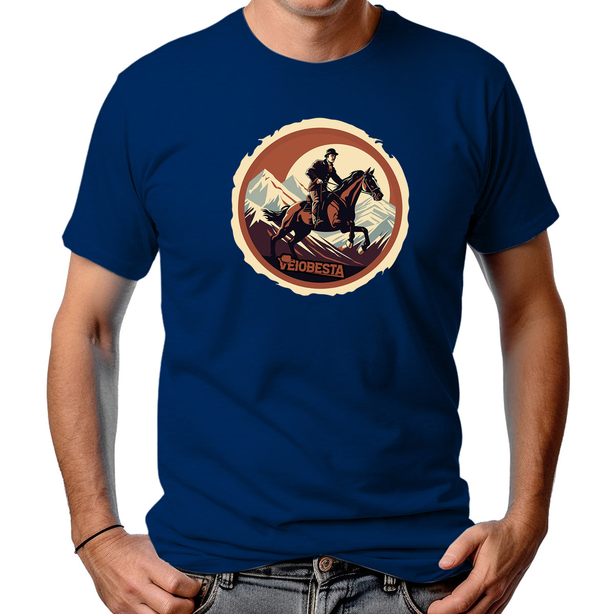 CAMISETA MASCULINA COWBOY NA MONTANHA