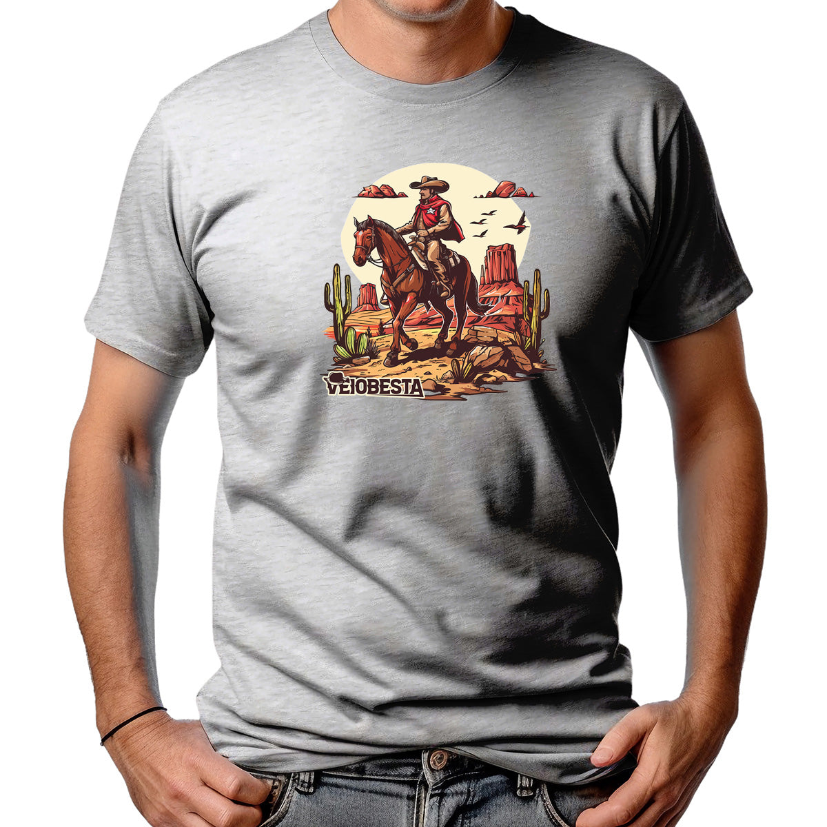 CAMISETA MASCULINA CAVALHEIRO DO DESERTO 2