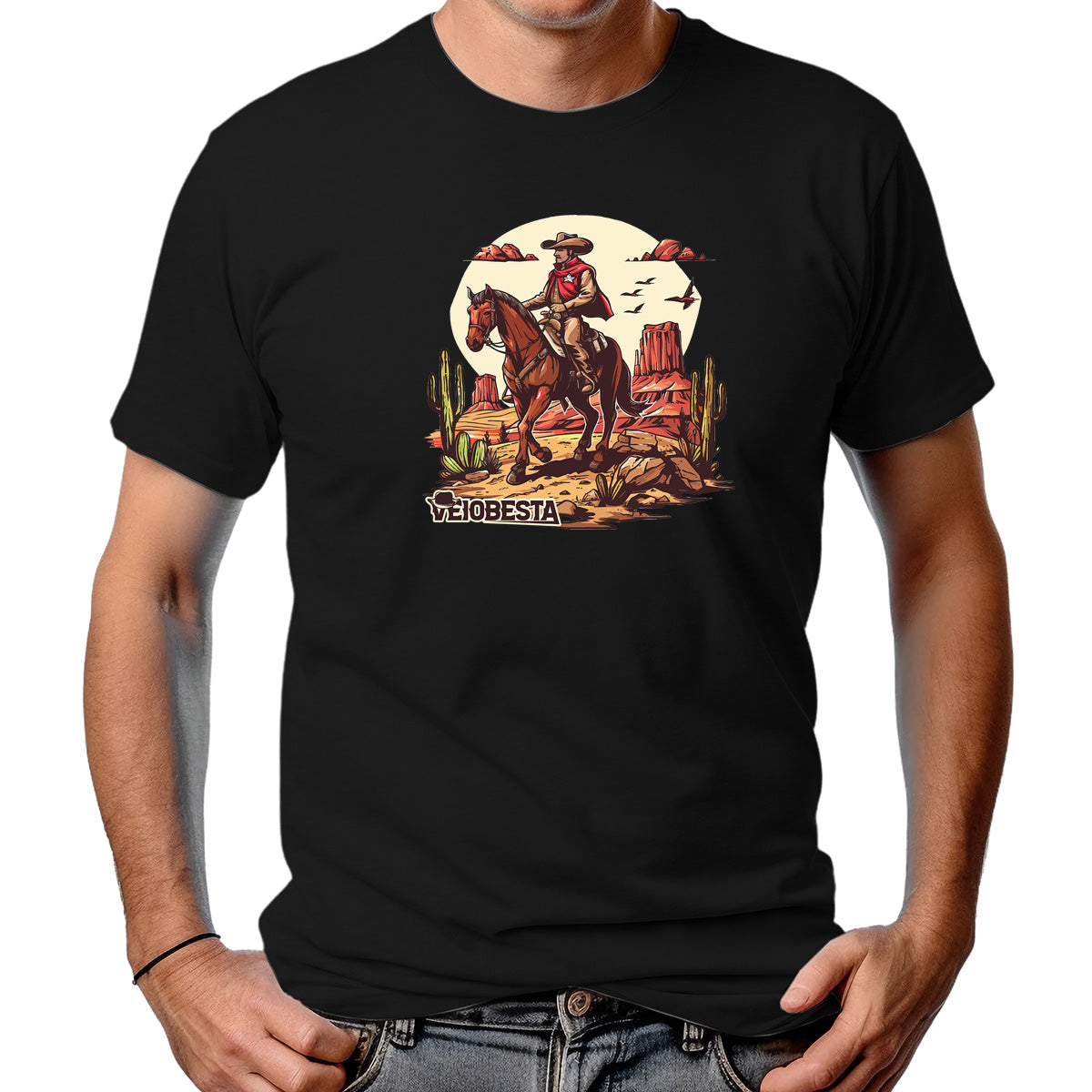 CAMISETA MASCULINA CAVALHEIRO DO DESERTO 2