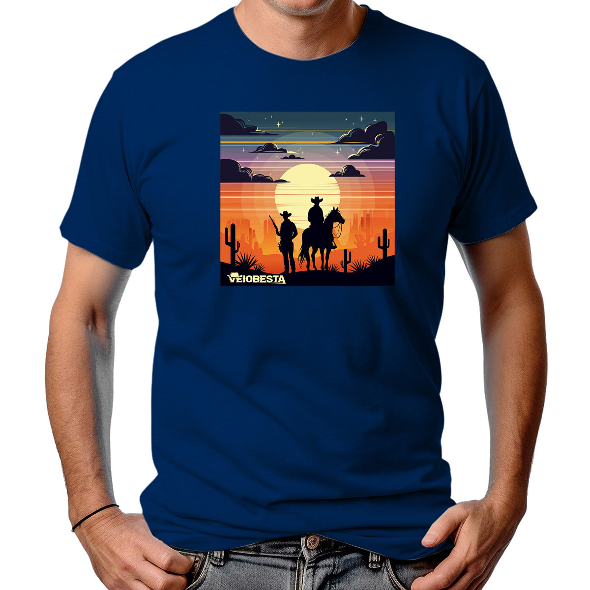 CAMISETA MASCULINA NASCER DO SOL COWBOY