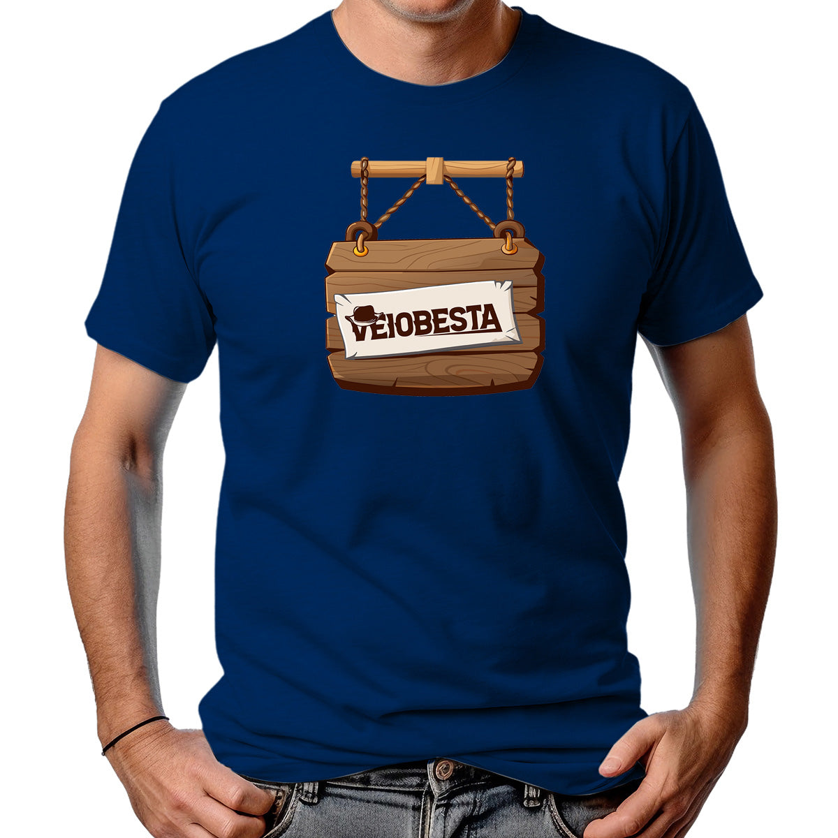 CAMISETA MASCULINA PLACA VEIO BESTA
