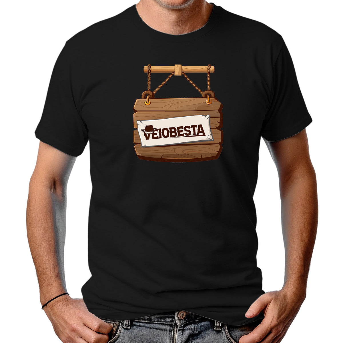 CAMISETA MASCULINA PLACA VEIO BESTA