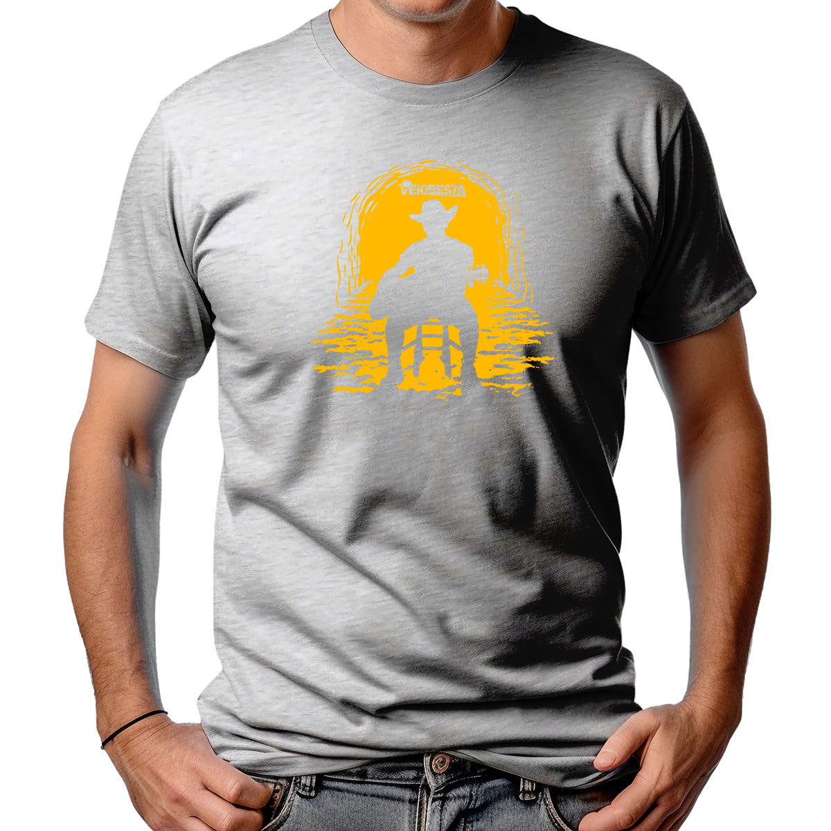 CAMISETA MASCULINA COWBOY VIOLONISTA