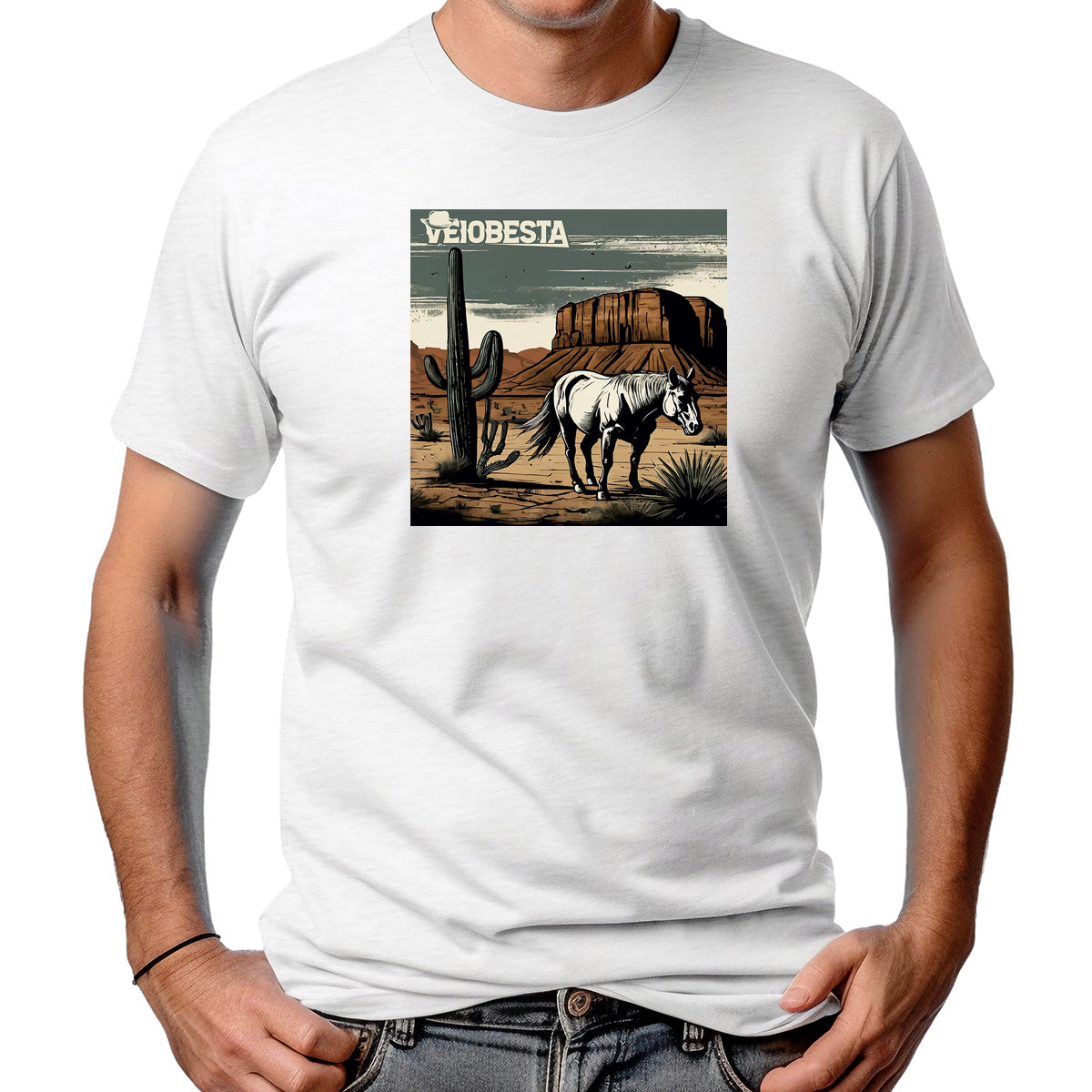 CAMISETA MASCULINA O CAVALO E O CACTO