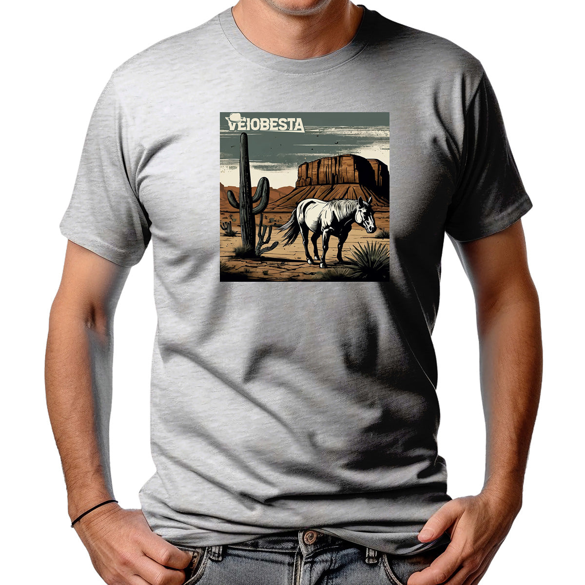 CAMISETA MASCULINA O CAVALO E O CACTO