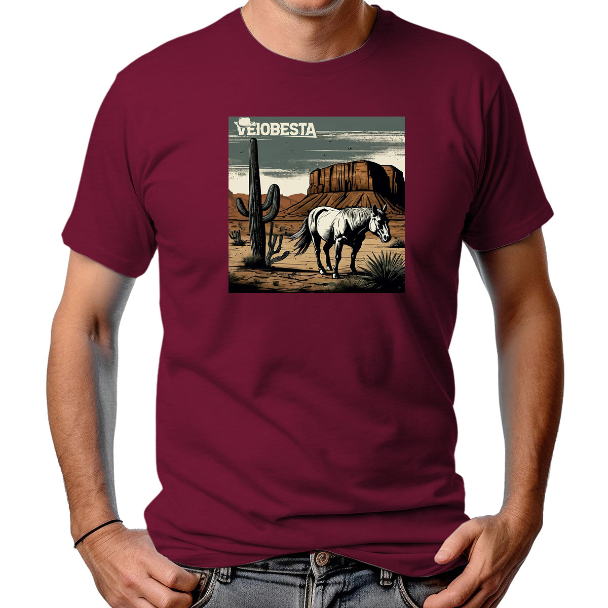 CAMISETA MASCULINA O CAVALO E O CACTO
