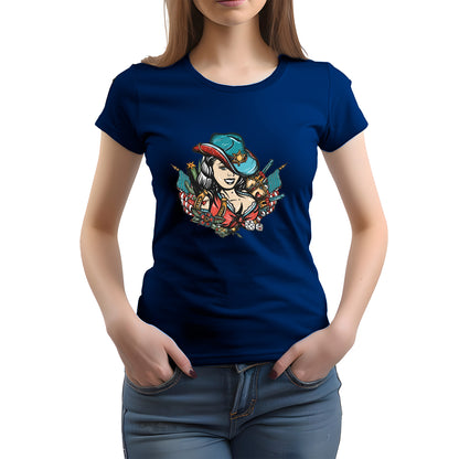 CAMISETA FEMININA OLD CARTOON GIRL
