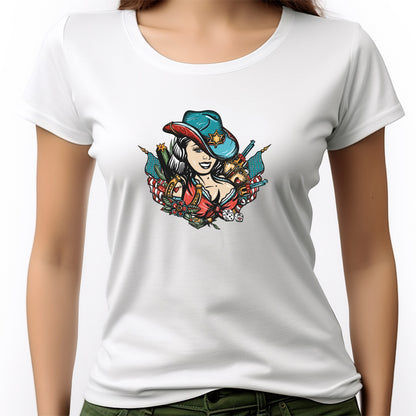 CAMISETA FEMININA OLD CARTOON GIRL