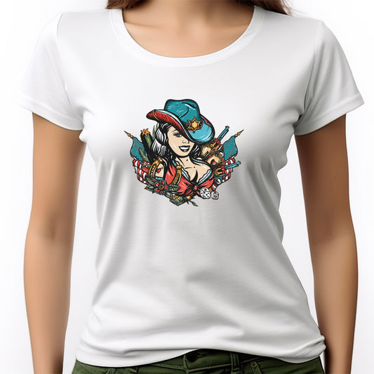 CAMISETA FEMININA OLD CARTOON GIRL