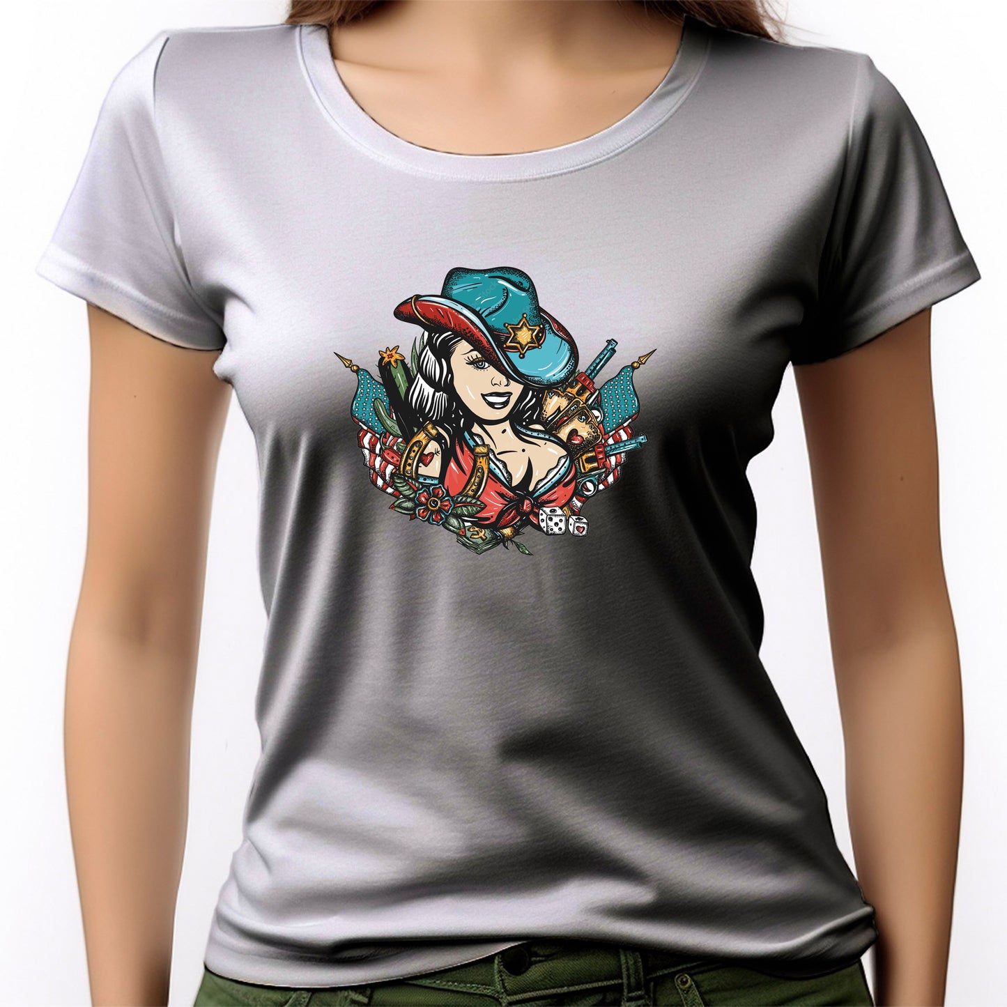 CAMISETA FEMININA OLD CARTOON GIRL