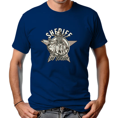 CAMISETA MASCULINA SHERIFF IN THE TOWN