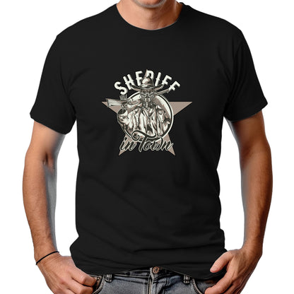 CAMISETA MASCULINA SHERIFF IN THE TOWN