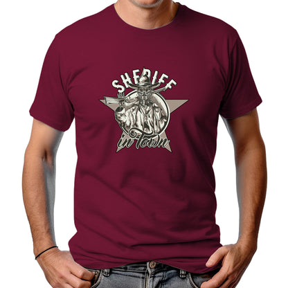 CAMISETA MASCULINA SHERIFF IN THE TOWN