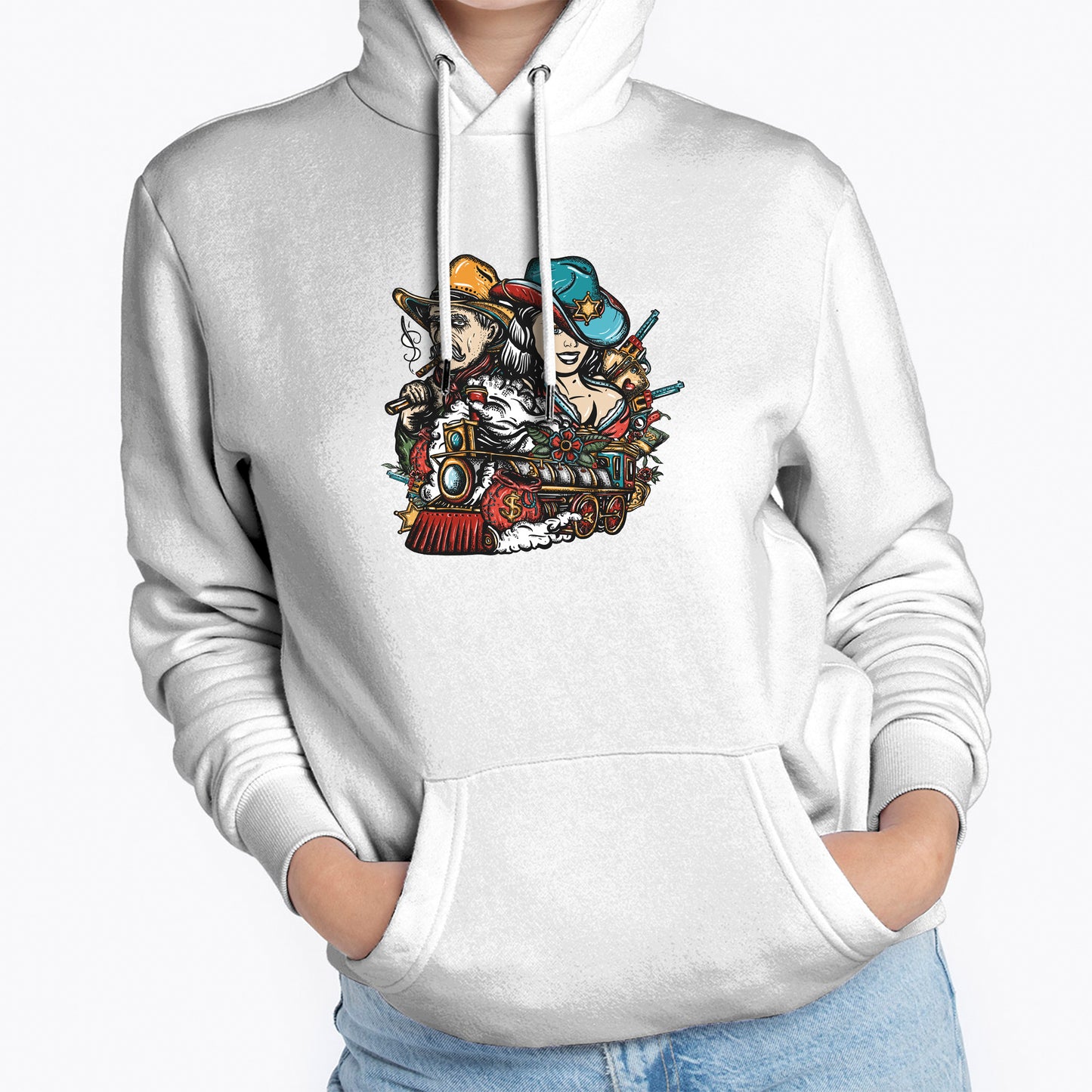 MOLETOM FEMININO OLD CARTOON COUPLE