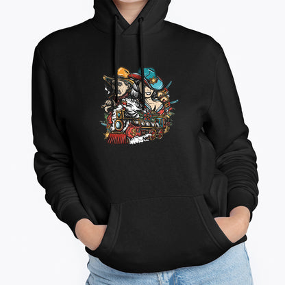 MOLETOM FEMININO OLD CARTOON COUPLE