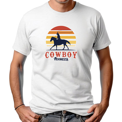 CAMISETA MASCULINA COWBOY VEIOBESTA