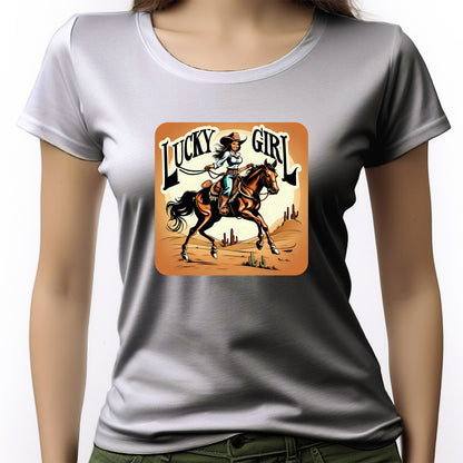 CAMISETA FEMININA LUCKY GIRL