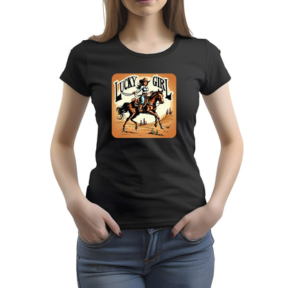 CAMISETA FEMININA LUCKY GIRL