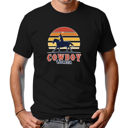 CAMISETA MASCULINA COWBOY VEIOBESTA