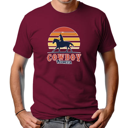 CAMISETA MASCULINA COWBOY VEIOBESTA