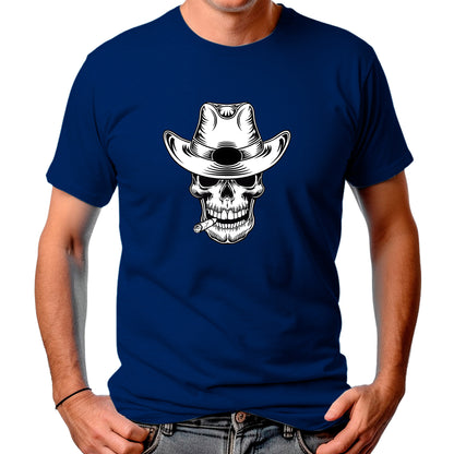 CAMISETA MASCULINA SMOKING SKULL