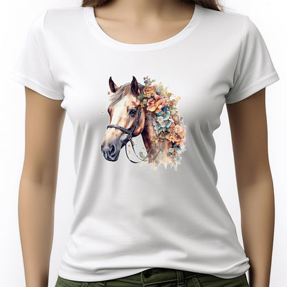 CAMISETA FEMININA FLOWER HORSE