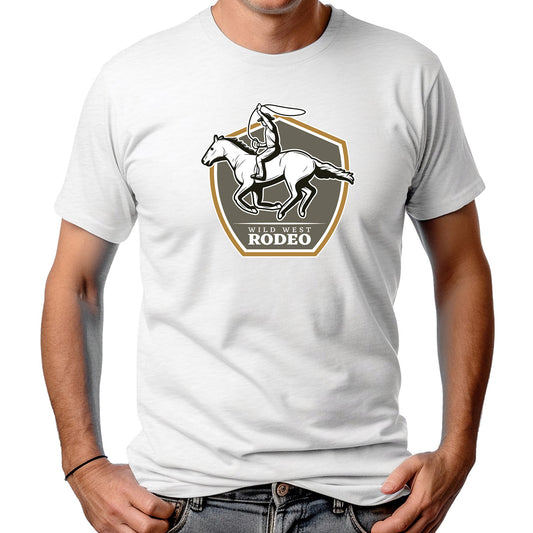 CAMISETA MASCULINA WILD WEST RODEIO
