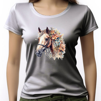 CAMISETA FEMININA FLOWER HORSE