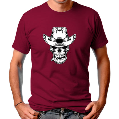 CAMISETA MASCULINA SMOKING SKULL