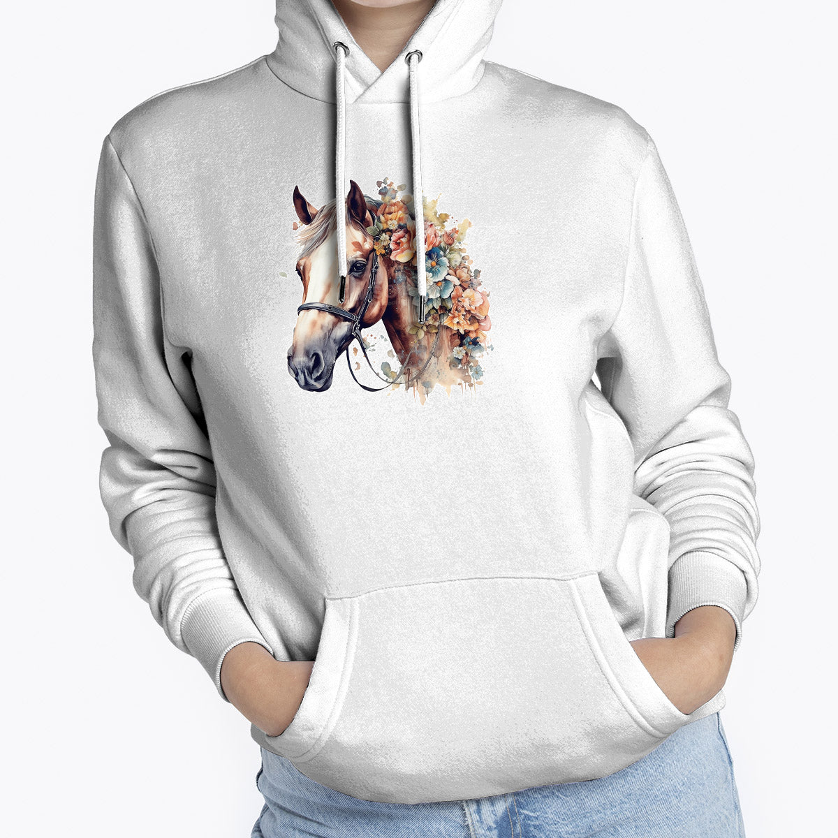 MOLETOM FEMININO FLOWER HORSE