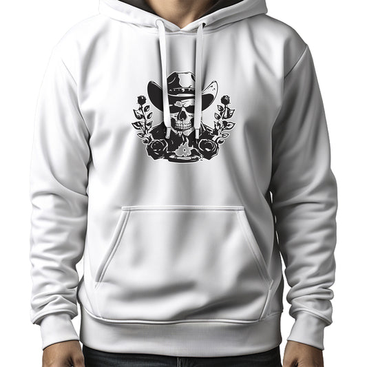 MOLETOM MASCULINO BLACK SKULL FLOWERS