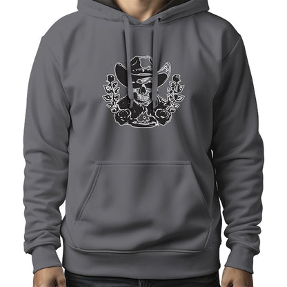 MOLETOM MASCULINO BLACK SKULL FLOWERS
